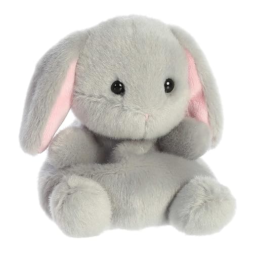 Aurora® Adorable Palm Pals™ Pebbles Bunny™ Stuffed Animal - Pocket-Sized Play - Collectable Fun - Grey 5 Inches - Image 2