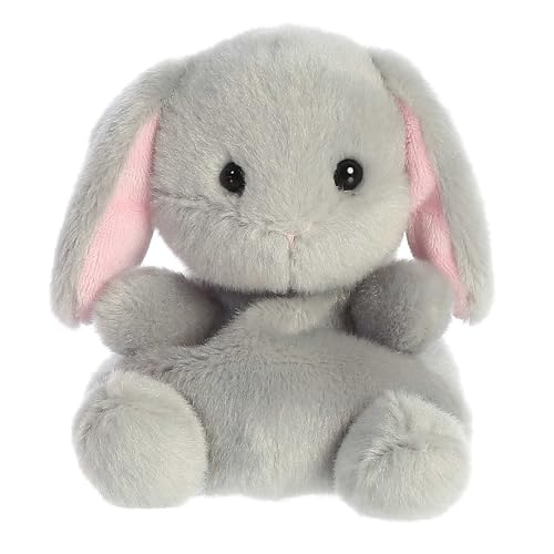 Aurora® Adorable Palm Pals™ Pebbles Bunny™ Stuffed Animal - Pocket-Sized Play - Collectable Fun - Grey 5 Inches - Image 5