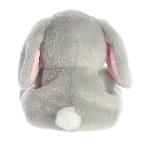 Aurora® Adorable Palm Pals™ Pebbles Bunny™ Stuffed Animal - Pocket-Sized Play - Collectable Fun - Grey 5 Inches - Image 4
