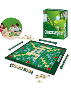 Kingso Toys Crossword Board Game, Scrabble Board Game,Word Game for Kids Ages 8 and Up, The Classic Crossword Game with Case, Fun Family Crossword Game for 2-4 Players  - Image 1