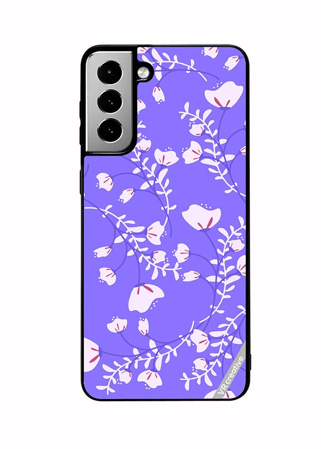 VR CREATIVE Protective Case Cover For Samsung Galaxy S21 FE 5G Flower Design Multicolour - Image 1