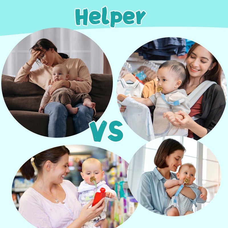 babygoal Baby Pacifier Clips for Boys, 6 Pack Pacifier Holder Clips for Baby Boys and Girls Fits for Most Pacifier Styles and Binkies 6PBM05-HZ - Image 5