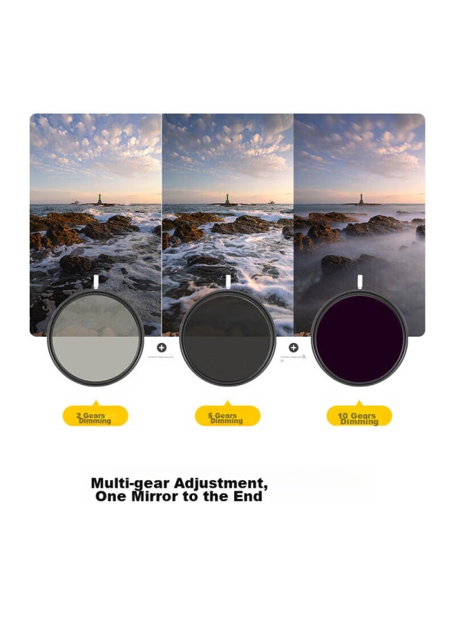 Kase Neutral Density Filter, Agc Adjustable Nd3-1000, 1.5-10 Stops, 77Mm Nd Filter, Medium Gray Density Filter, Low Color Temperature, Long Exposure, Water Flow, Slit, Slow Shutter, Agc Network Version - Image 4