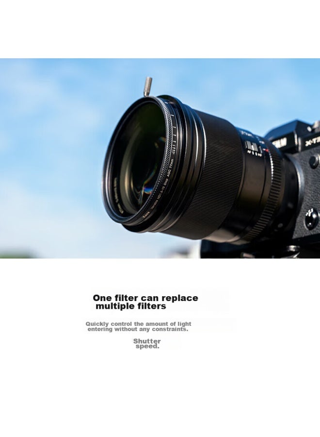 Kase Neutral Density Filter, Agc Adjustable Nd3-1000, 1.5-10 Stops, 77Mm Nd Filter, Medium Gray Density Filter, Low Color Temperature, Long Exposure, Water Flow, Slit, Slow Shutter, Agc Network Version - Image 2