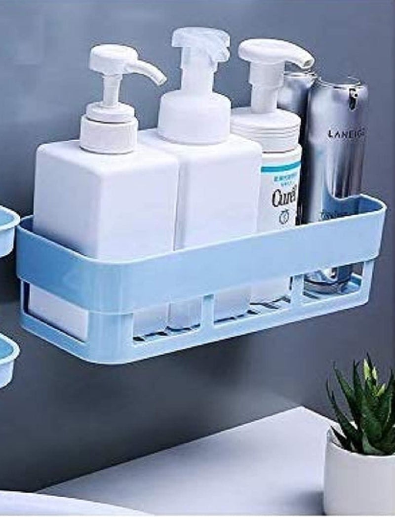 EASY SHOPE EASY SHOPE Bathroom Dual Caddy/Shelves - Strong Suction Shower Caddy Bathroom Shelf Storage Organization with Rack Basket Sucker Cup for Shampoo, Conditioner Multi Color (Pack of 1)  - Image 4