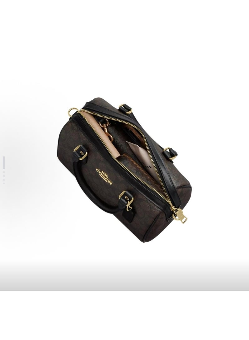 كوتش اوت ليت حقيبة كتف جلدية ملفوفة - Image 4