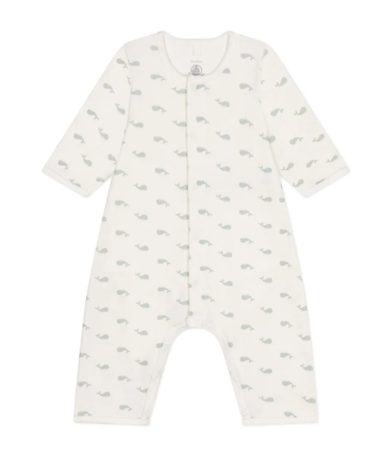 Petit Bateau Babies' footless cotton bodyjama