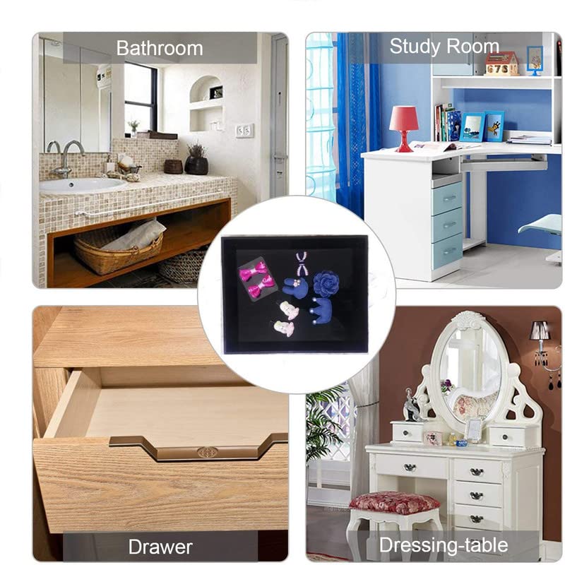 SHARMA PLASTICS Acrylic Vanity Tray Organizer, Remote Control Tray, Sturdy Square Nightstand Dresser Bathroom Organizer (Clear - 8'' X 12'') - Image 3