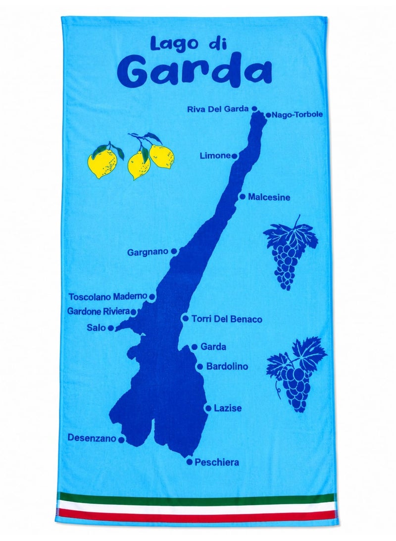 Large cotton beach towel, 90x165 cm - Image 2