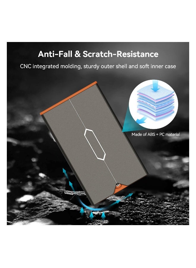 SYOSI SD Card Storage Case, Memory Card Protective Holder with 8 Slots for 2 SD Cards, 2 CFexpress Type-A Cards and 4 TF Cards for Photography Enthusiasts, 4107 - Image 5