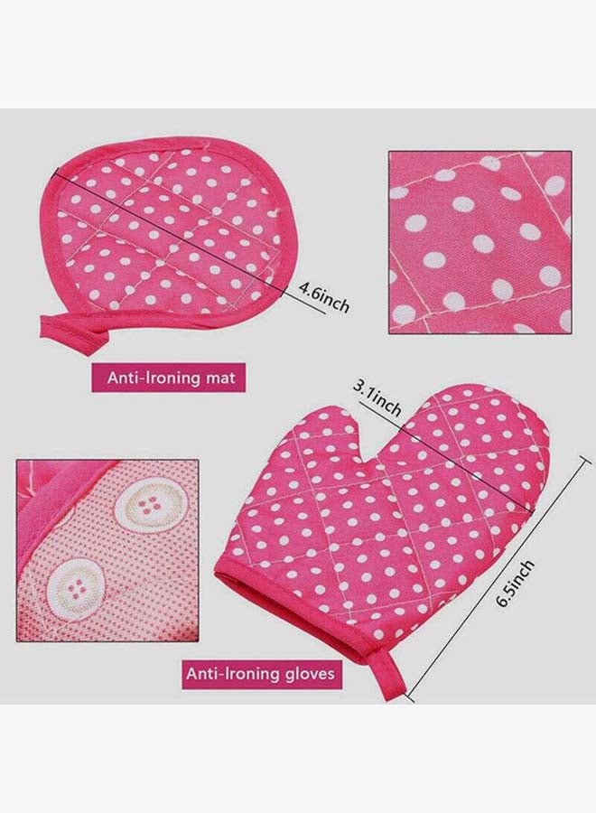 Loquat 11-Piece Complete Kids Chefs Cooking And Baking Kitchen Play Set With Apron 28x3x24cm - Image 2