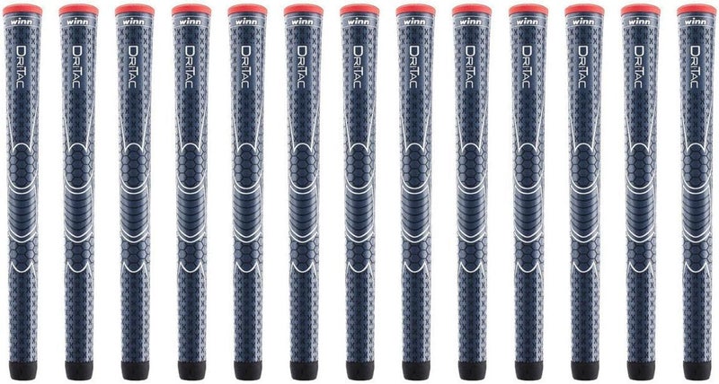 Winn Dri-Tac Midsize (+1/16 Inch) Navy Blue 13 Piece Golf Grip Bundle ( - Image 1