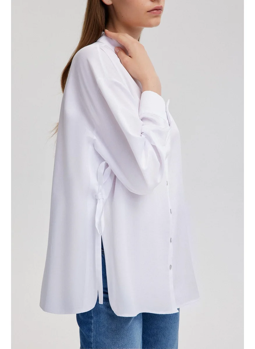 تاتشي Poplin Shirt with Rope Detail