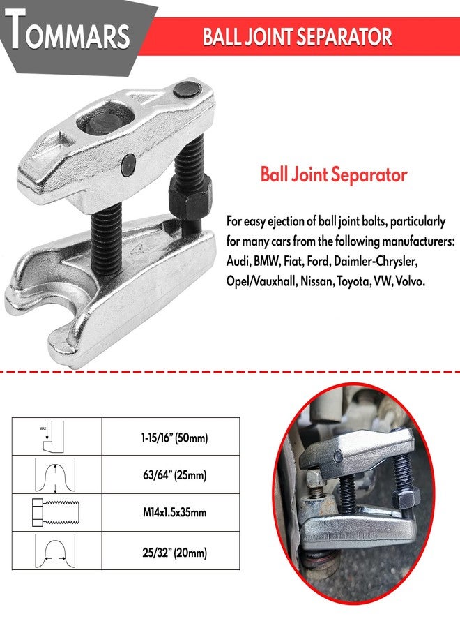 TOMMARS Ball Joint Separator, Tie Rod End Tool Pitarm Arm Puller for Front End Service, Ball Joint Separator Tie Rod Removal Tool - Image 5