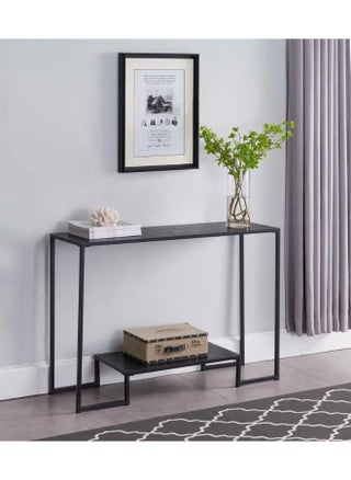 Hometaste Modern Marble Console Table – Elegant Narrow Hallway Entryway Or Sofa-Side Table With Metal Frame And Two-Tiered Design Black Marble - pzsku/ZDA5FB2F18991A87C42A0Z/45/_/1724819154/5d103f00-c2f0-4d7e-af1c-a41b38fa550e