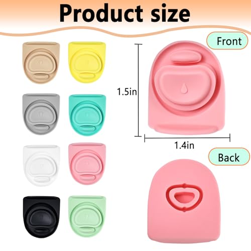 NTIERA 8PCS Replacement Silicone Rubber Seal for Owala FreeSip, Gasket Stopper Compatible with Owala Water Bottle Lid Parts 16/24/25/32/40oz, Leakproof, BPA-Free, Gasket Only (Mix-1) - Image 5
