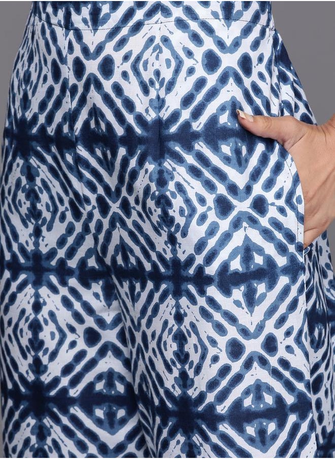 Libas Printed Gotta Patti Kurta and Gotta Patti Palazzo with Printed Dupatta Set by Styli  - Image 5