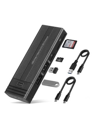 USB Hub Enclosure 5 in 1 Docking Station USB C 3.1 Hub Compatible Hub 2.0 TF SD Card Reader for M.2 NVMe SATA Enclosure - pzsku/ZDA5FC22C8D4E1F6864F0Z/45/_/1673517333/82682da4-cc22-4cad-9a0f-57f3c949eefb