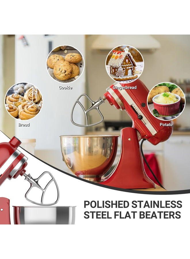InnoMoon Stainless Steel Paddle Attachment for Kitchenaid Mixer, Replacement Kitchenaid Paddle Attachment, Fit 4.5-5Qt Tilt-Head Stand Mixers, For Kitchen Aid Paddle - Image 4