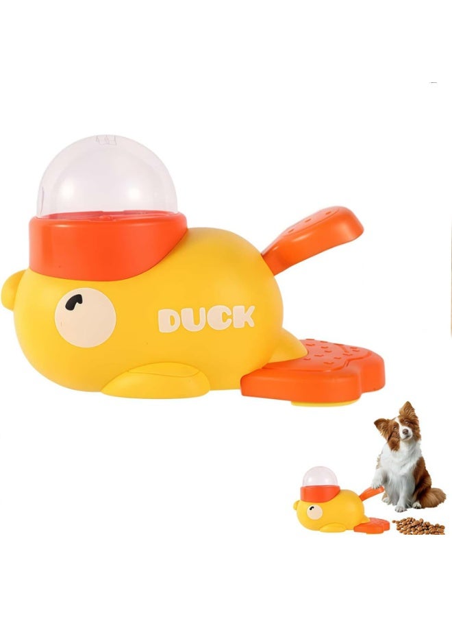 general 2-in-1 Interactive Dog Slow Feeder Puzzle Toy, Duck-Shaped Pets Food Dispenser with 3 Size Food Outlet Dog Treat Dispensing for Healthy Eating - Image 1