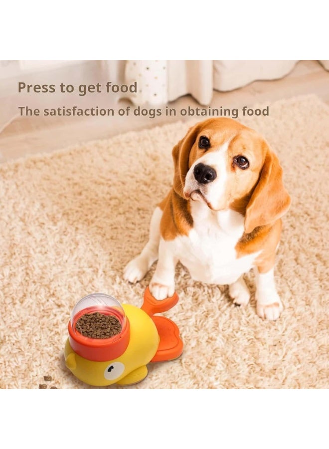 general 2-in-1 Interactive Dog Slow Feeder Puzzle Toy, Duck-Shaped Pets Food Dispenser with 3 Size Food Outlet Dog Treat Dispensing for Healthy Eating - Image 5