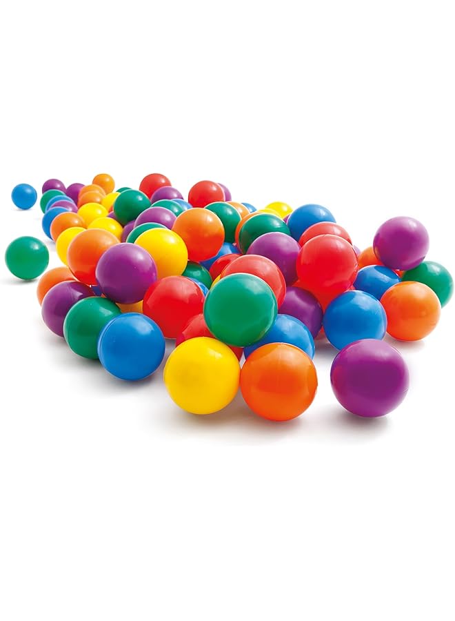 INTEX Fun Balls Multi Color 100 Pieces 49600 - Image 1