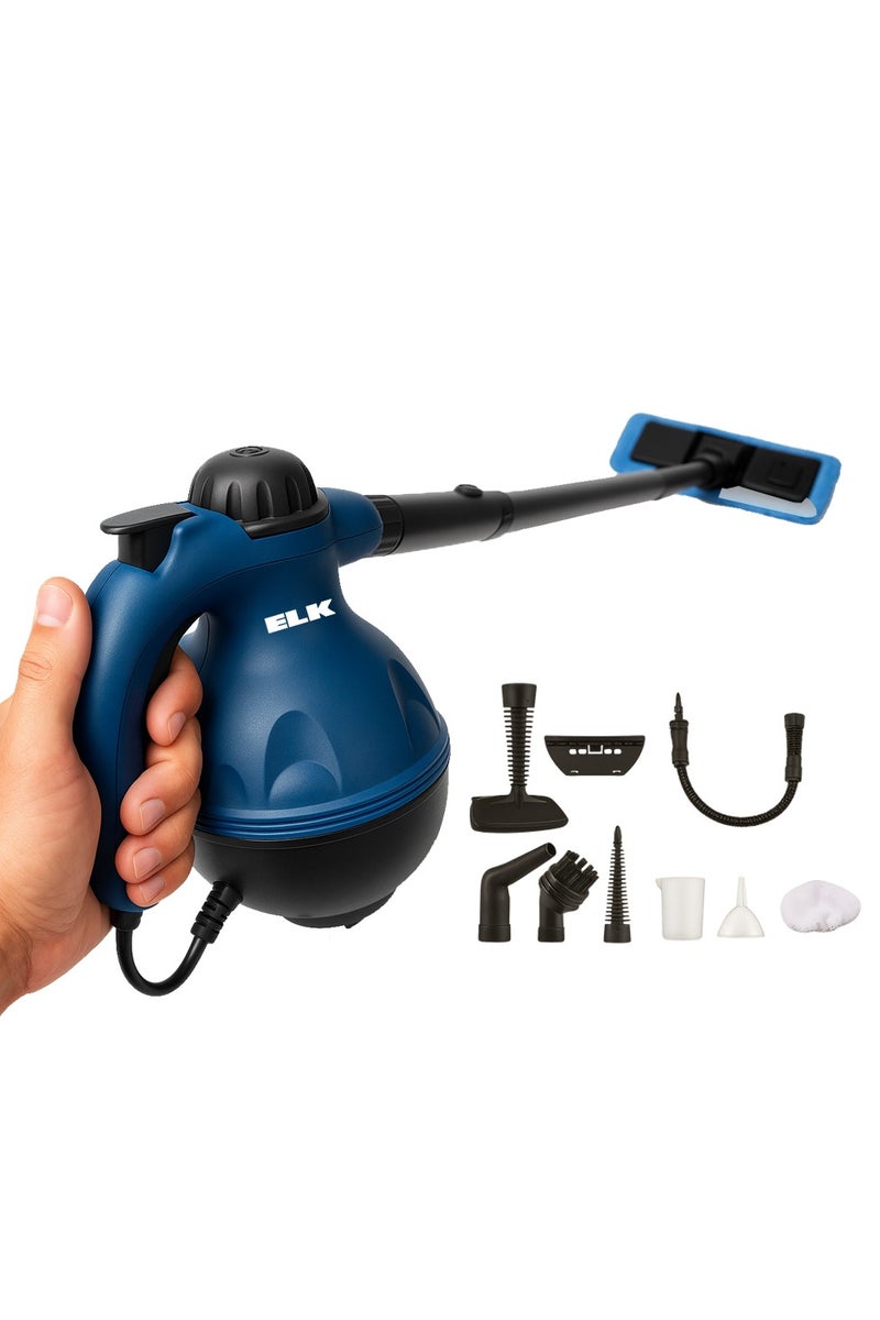 ELK 1200W Steam Cleaner with Cleaning Rod & Blue Pad – Multi-Purpose Chemical-Free Sanitizing & Cleaning Device - Image 1