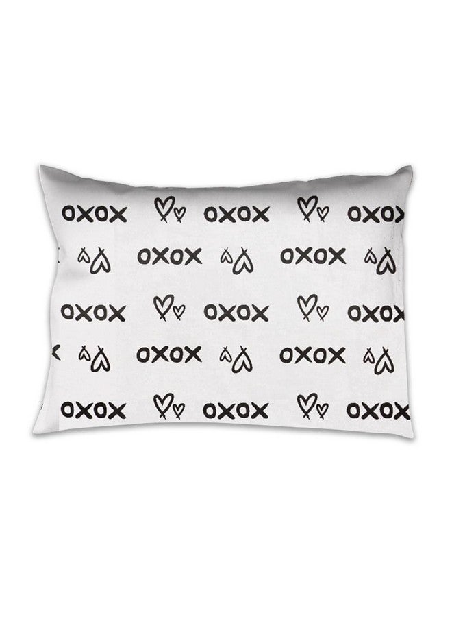 Bacati - Love Cotton Percale Toddler Bedding Unisex (3 pc Toddler Bed Sheet Set, Black/White) - Image 4