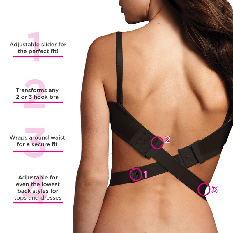 Maidenform مايدنفورم حمالة صدر نسائية قابلة للتحويل ذات ظهر منخفض، لون بيج، مقاس واحد أمريكي - Image 3
