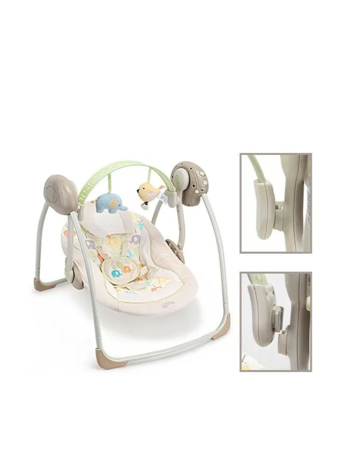 1-Piece Multifunctional Baby Electric Rocking Chair,Baby Cradle Foldable Comfort Music Chair - Image 1
