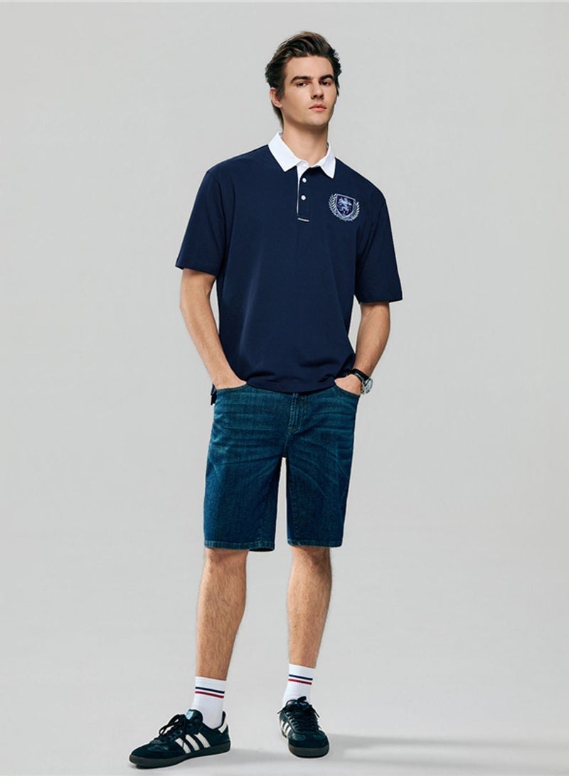 GIORDANO Men's Relax Fit Bold Polo with Embroidery - Image 2