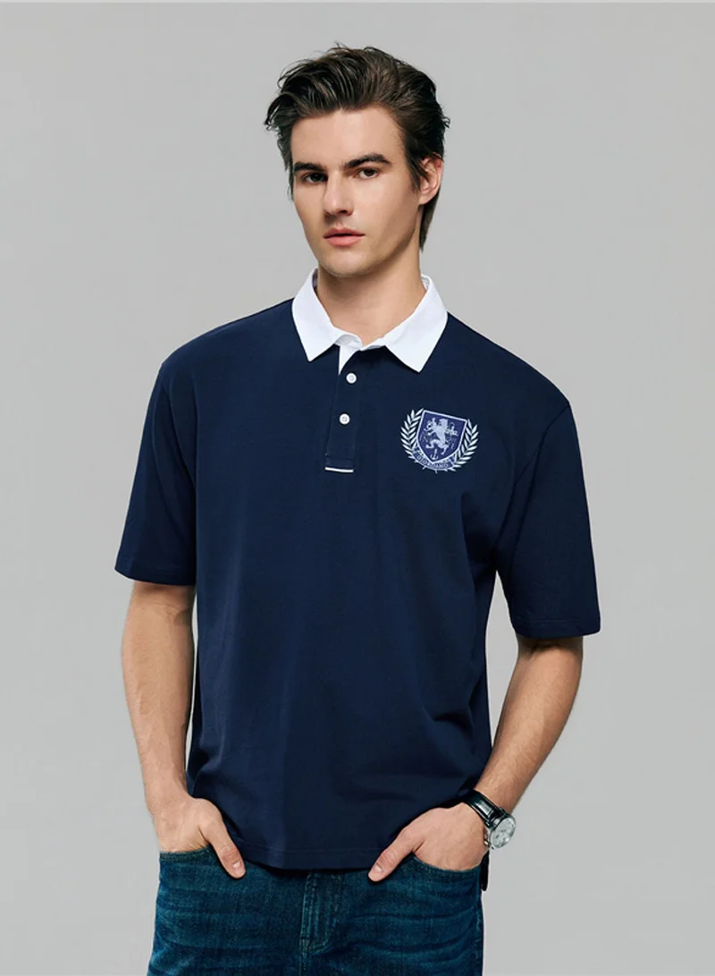 Men's Relax Fit Bold Polo with Embroidery