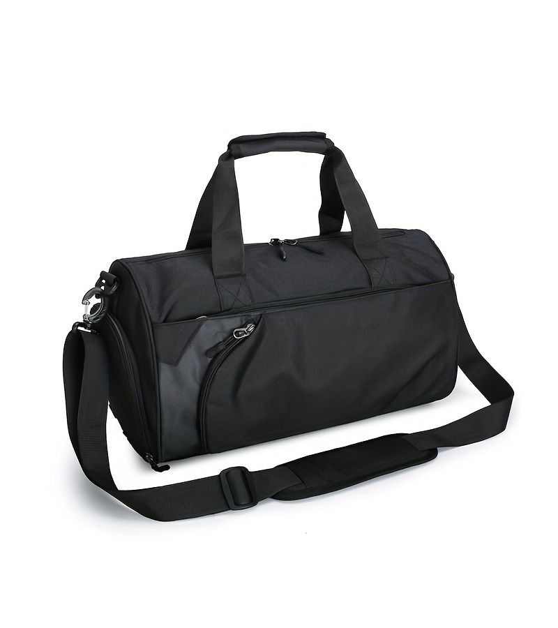 Grey Large Capacity Fitness Sports Bag Handheld Crossbody Travel Yoga Bag - Image 1
