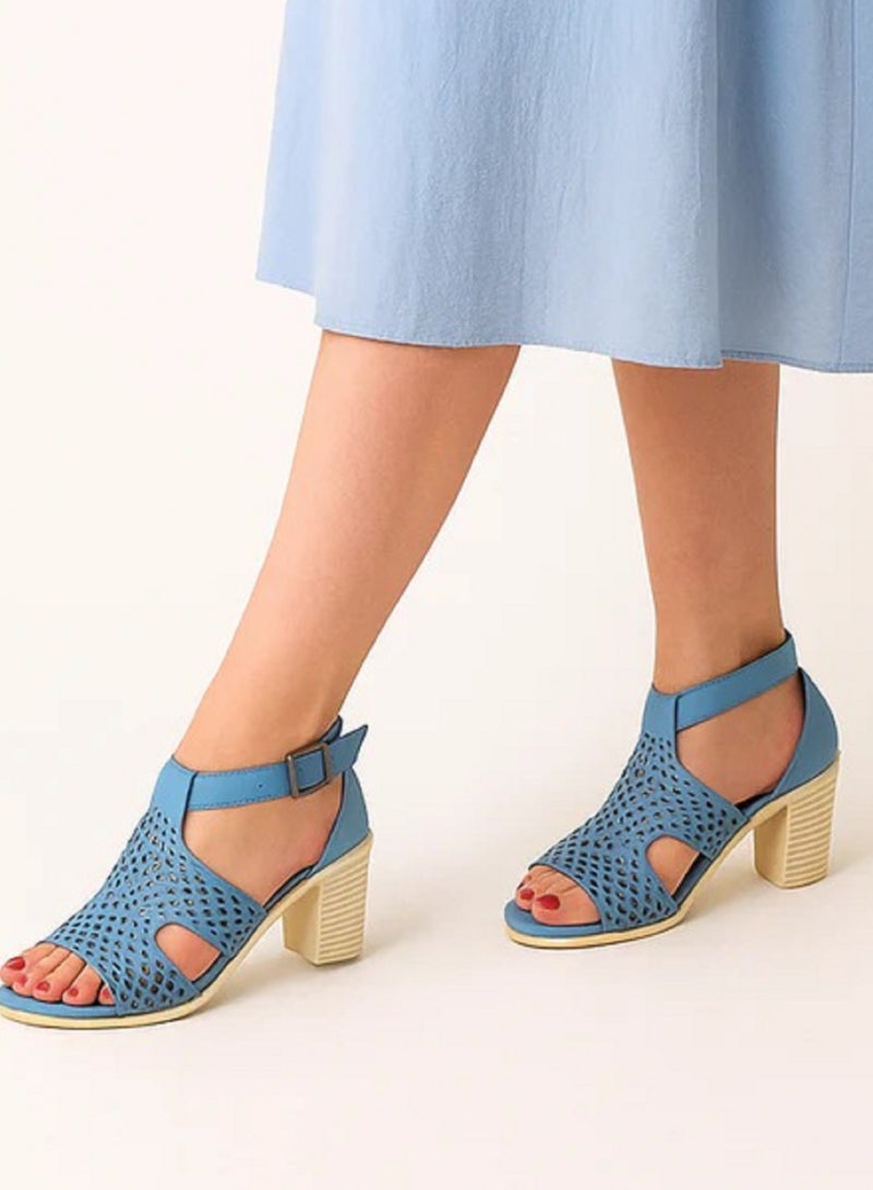 Vbranda Sandal Brotann Lightweight laser leather-C-69-BABY BLUE  - Image 2