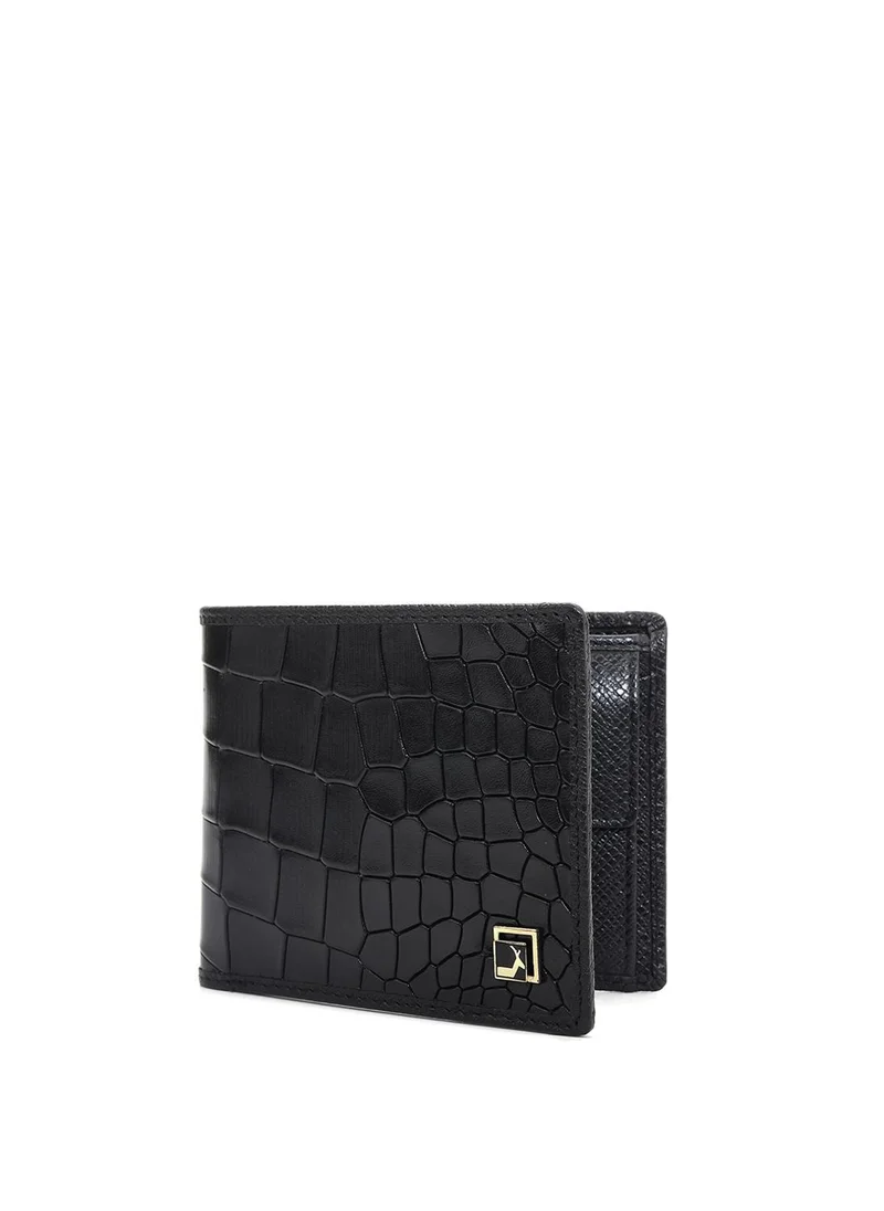 Da Milano Genuine Leather Black Mens Wallet