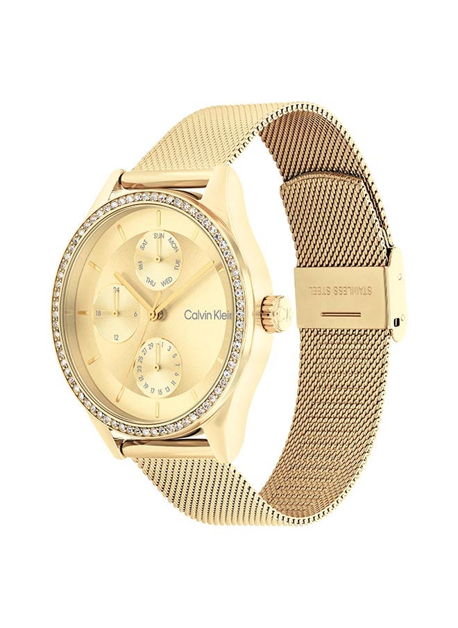 CALVIN KLEIN ساعة يد نسائية أنالوج دائرية من الفولاذ المقاوم للصدأ 25100011 - 38 مم  - Image 2