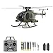 GoolRC طائرة هليكوبتر GoolRC C189 RC 4CH تحكم عن بعد 128 مقياس 24GHz MD500 طائرة RC مع محرك بلا فرشاة 6 محاور زر واحد للإقلاع والهبوط بطاريتين للبالغين باللون الأخضر - Image 3
