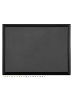Navaris Framed Fabric Bulletin Board - 18 X 24 Inches Plush Jewelry Organizer Pinboard For Wall - Memory Memo Pin Board - Dark Gray With Black Frame  - Image 1
