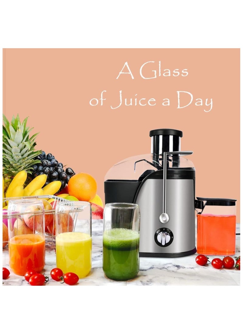 4 In 1 Juicer Extractor,1000W Power with Copper Motor, 500ml Juice collector, Large pulp container, 2 Speed Control, Easy to Clean, Perfect for Healthy Living