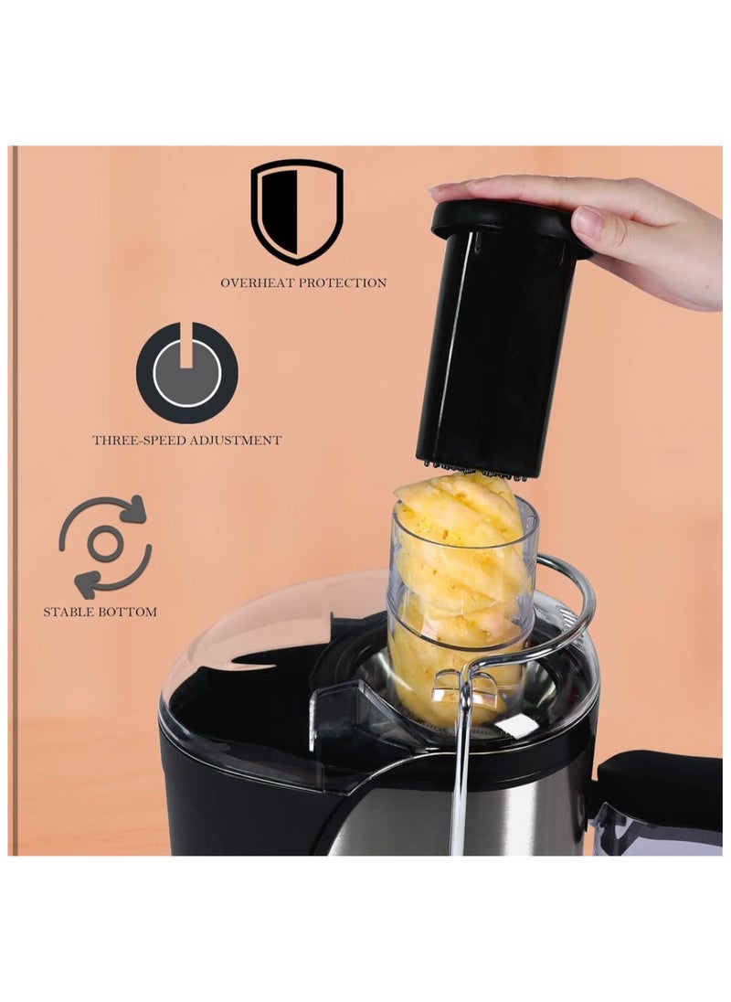 4 In 1 Juicer Extractor,1000W Power with Copper Motor, 500ml Juice collector, Large pulp container, 2 Speed Control, Easy to Clean, Perfect for Healthy Living