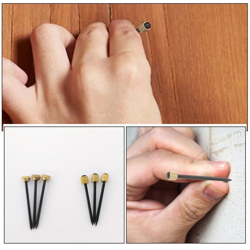 VALICLUD 90pcs Picture Nails and Push Pins 3 Sizes Wall Hanger Kit Home Decoration - Image 5