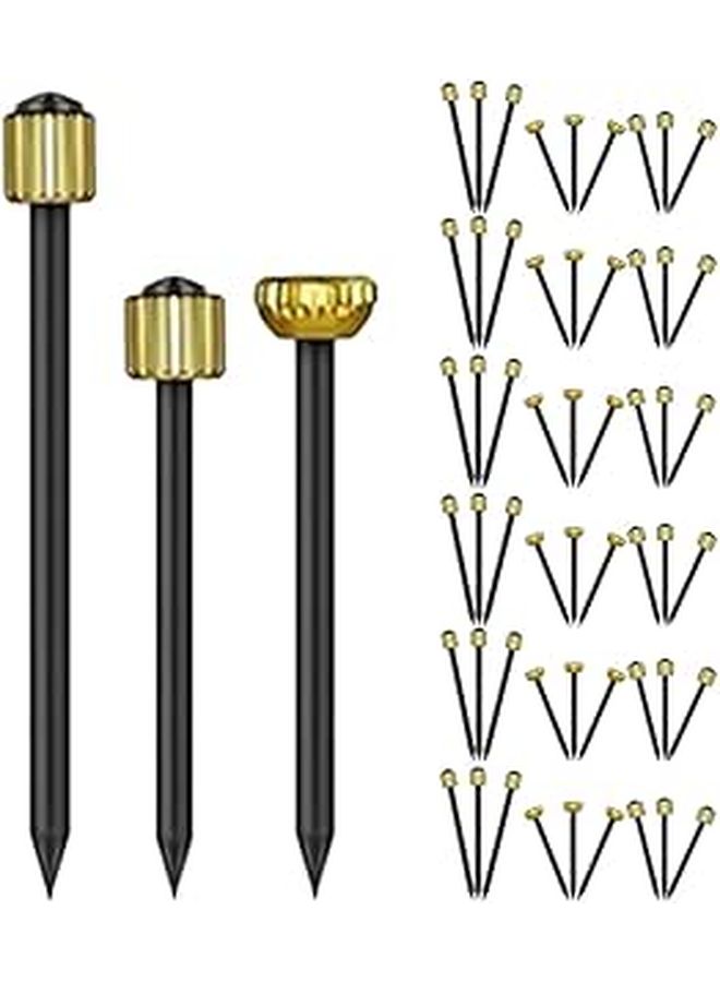 VALICLUD 90pcs Picture Nails and Push Pins 3 Sizes Wall Hanger Kit Home Decoration - Image 1