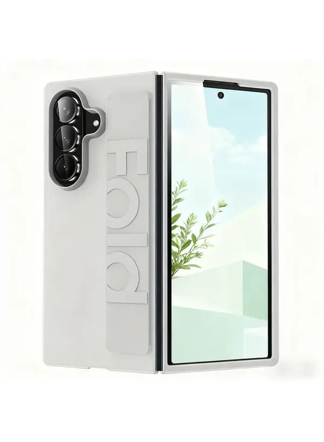 Black Samsung Galaxy Z Fold 6 Unique Folding Wristband Case Central Hinge Design - Image 4