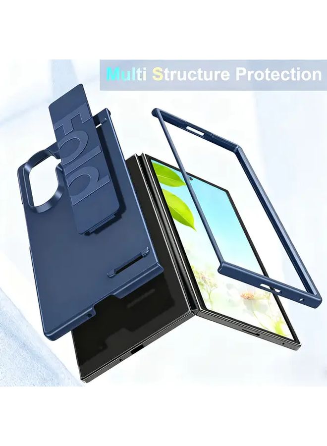 Black Samsung Galaxy Z Fold 6 Unique Folding Wristband Case Central Hinge Design - Image 3