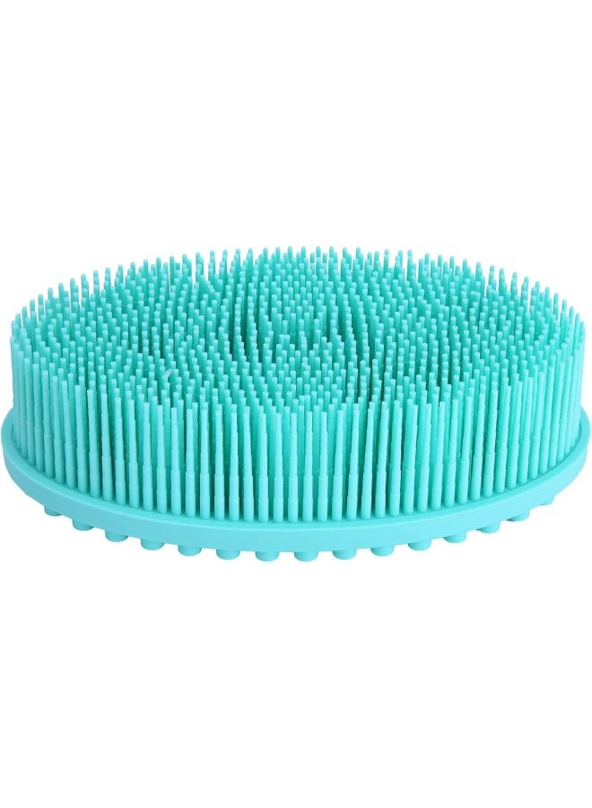 klarako Silicone Shower Brush Multifunctional Massage Brush Baby Tactile Training Tool for Home(Green) - Image 3