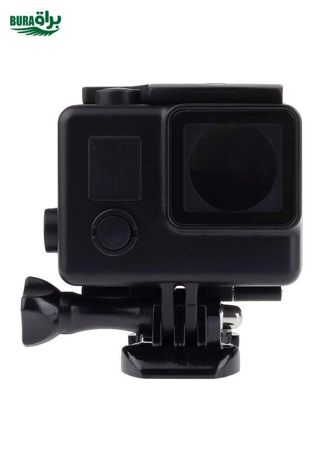 BURAQ Black Edition Waterproof Housing Protective Case with Buckle Basic Mount for GoPro HERO4 /3+,  Waterproof Depth: 10m(Black) - Image 2
