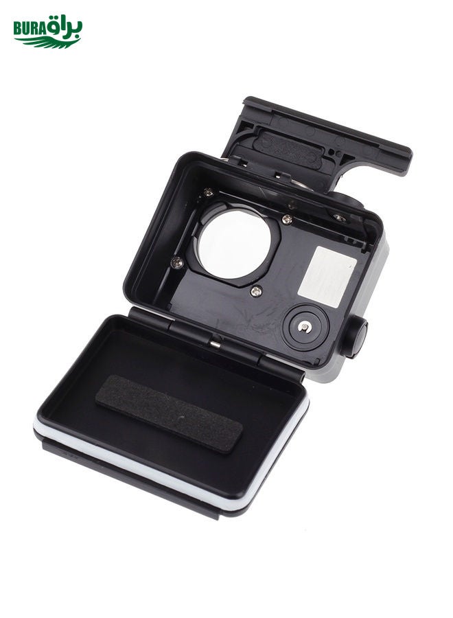 BURAQ Black Edition Waterproof Housing Protective Case with Buckle Basic Mount for GoPro HERO4 /3+,  Waterproof Depth: 10m(Black) - Image 5