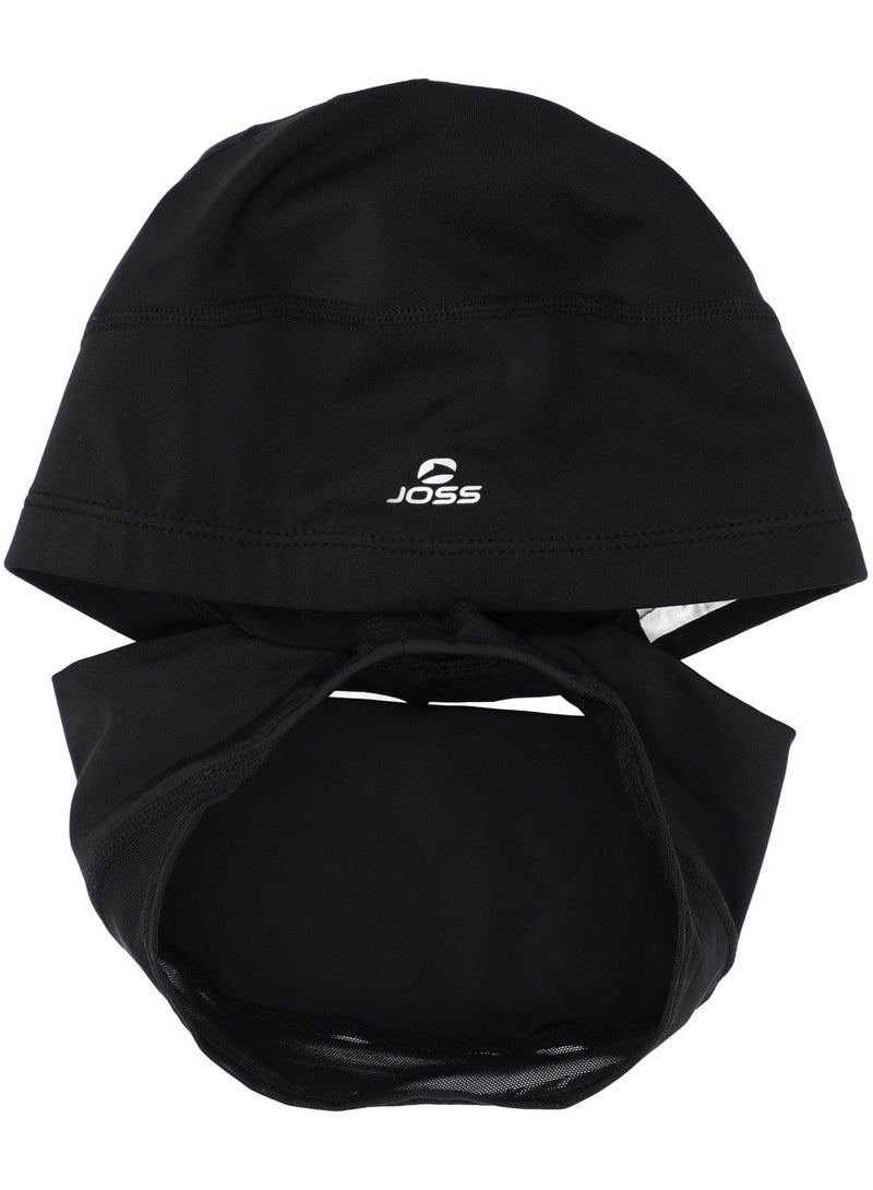 Joss Black Polyamide Swimming Cap  One Size, Chlorine-Resistant Creora Highclo Fibers, Extra Space For Long Hair, Comfortable & Durable - Image 3