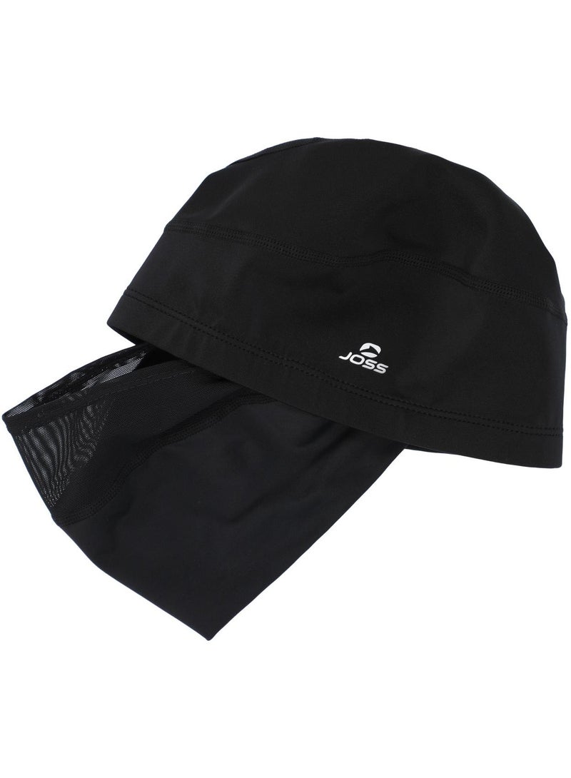 Joss Black Polyamide Swimming Cap  One Size, Chlorine-Resistant Creora Highclo Fibers, Extra Space For Long Hair, Comfortable & Durable - Image 2