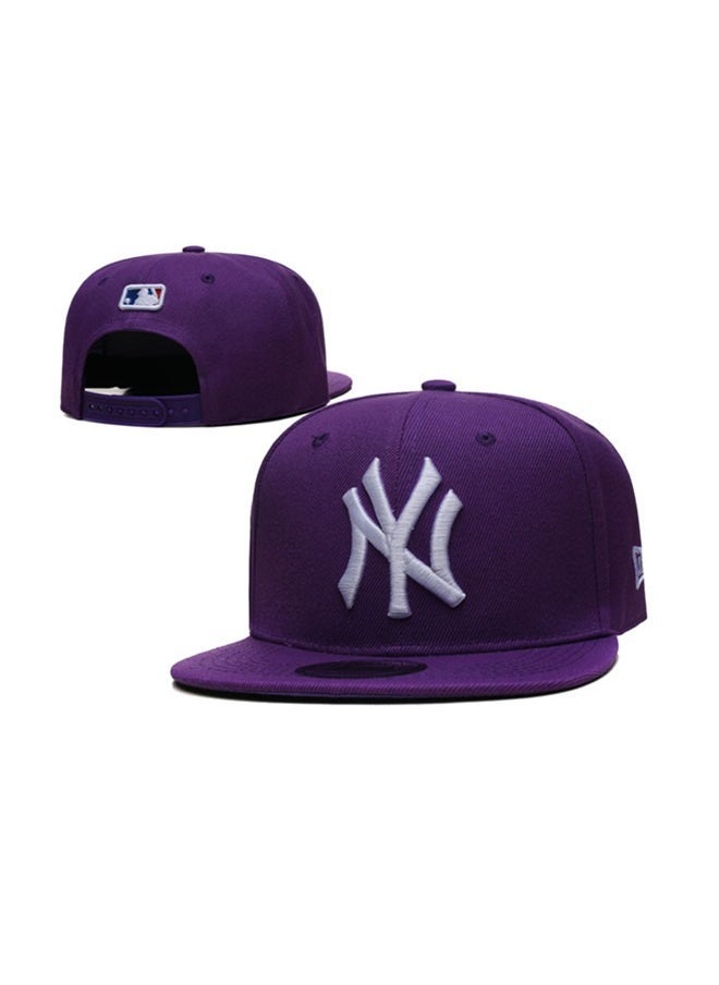 NEW ERA New Era 9Fort New York Yankees American Hip Hop Baseball Hat Flat Edge Hat Sun Hat Pure Cotton Men's and Women's Street Dance Outdoor Sports Purple 